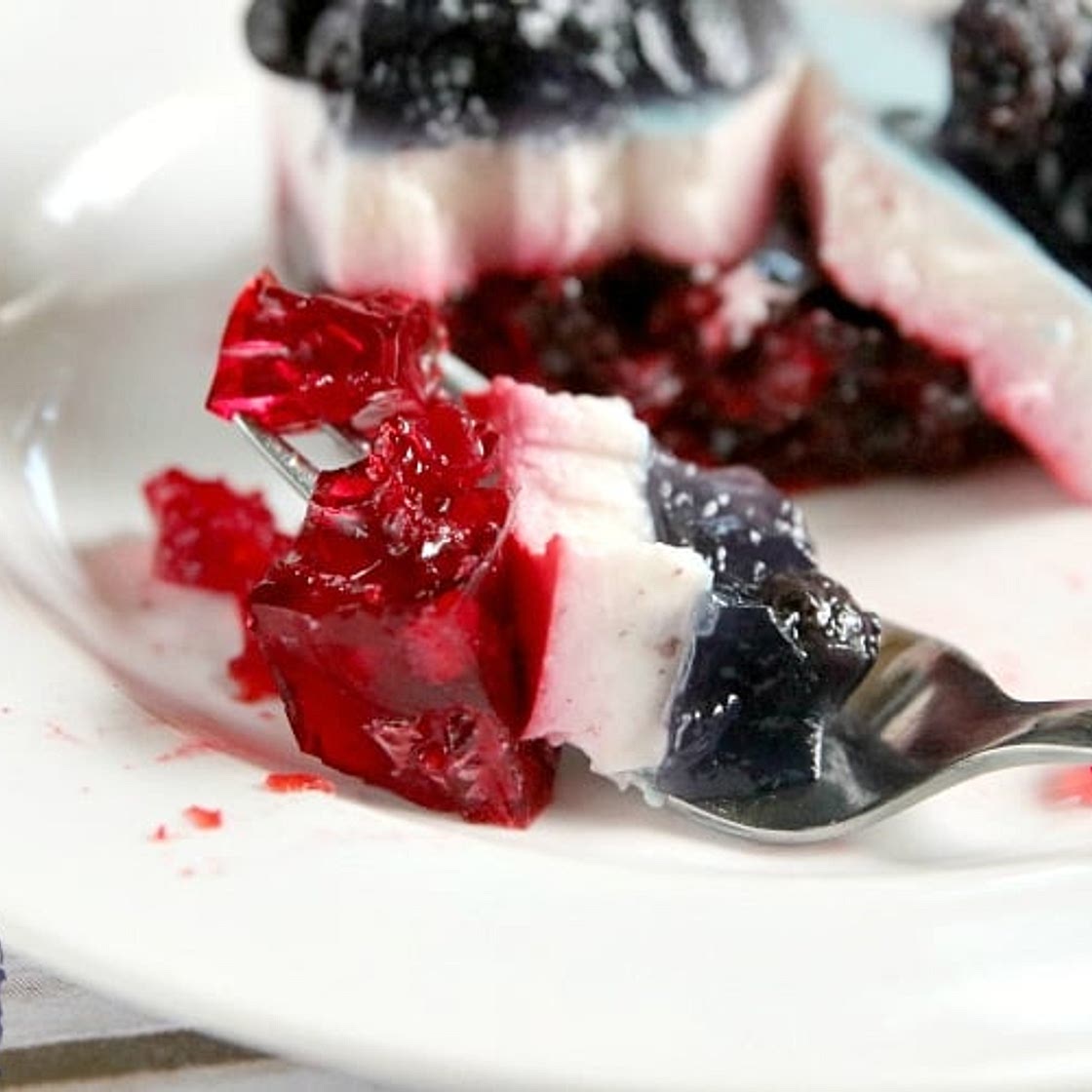 Patriotic Layered Jello Salad