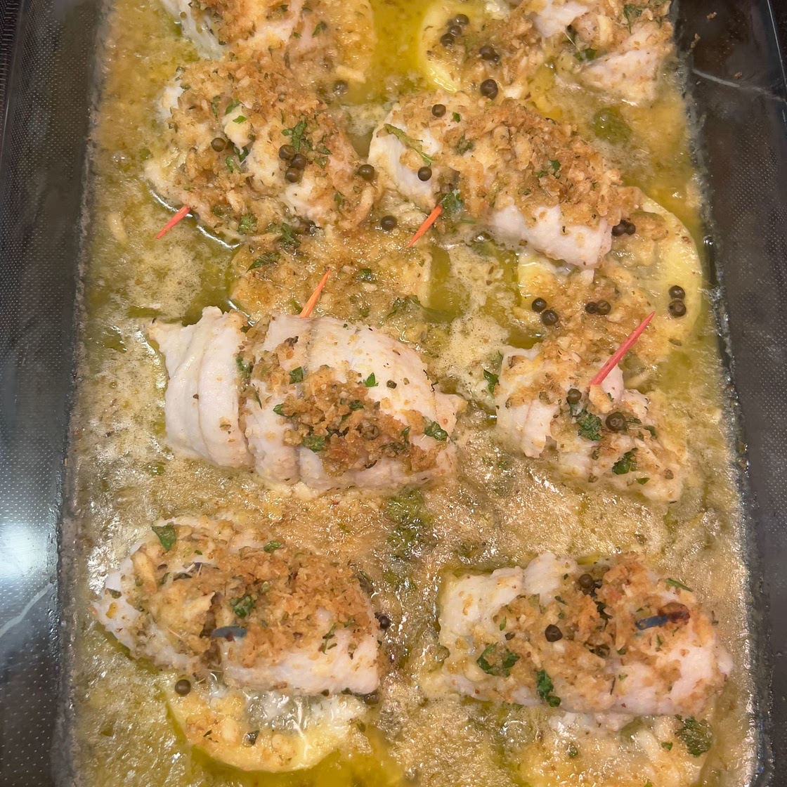 Baked Dover Sole Rollatini