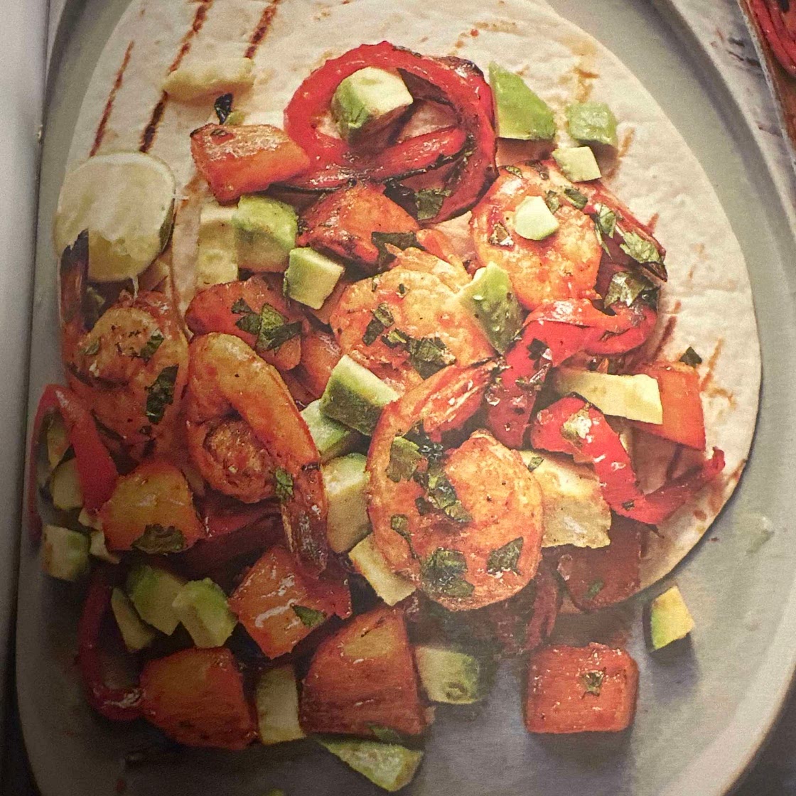 Pepper & prawn with caramelised pineapple 