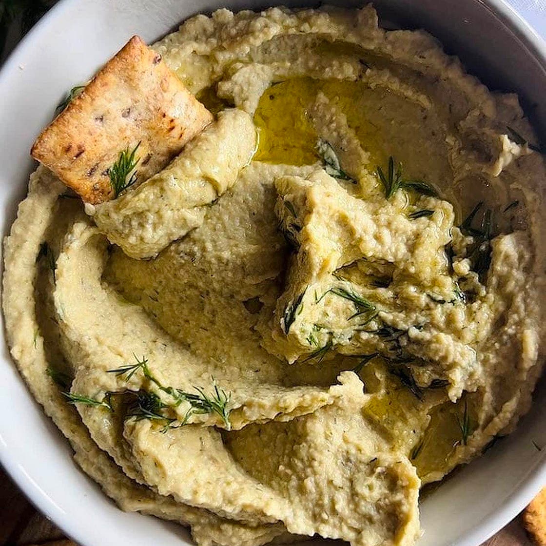 Dill Pickle Hummus Recipe