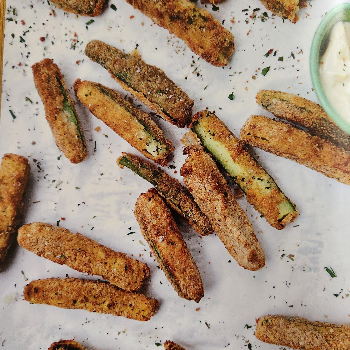 Zucchini Fries with Roasted Garlic Aioli - Air Fry Everything