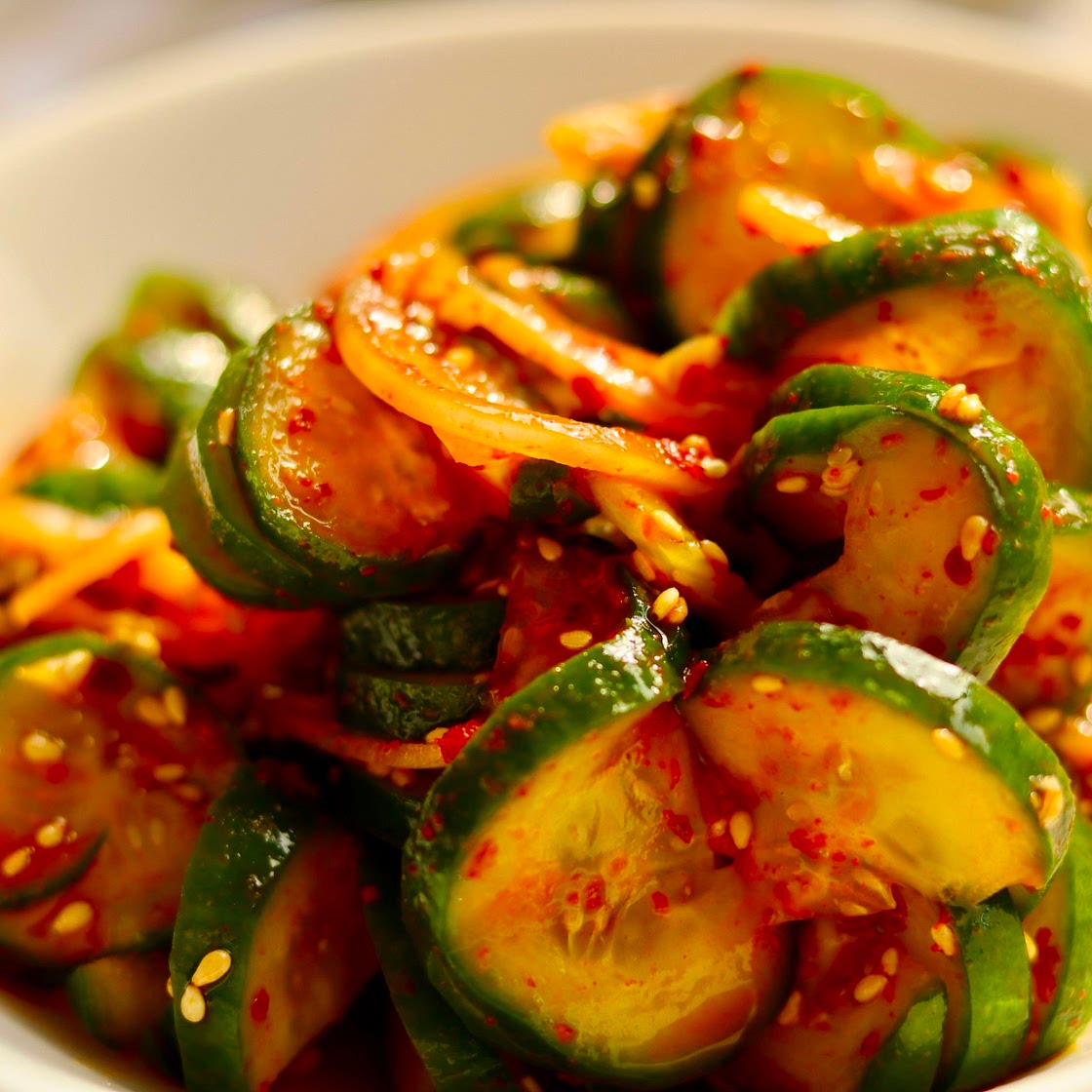Quick Cucumber Kimchi (Cucumber Salad)
