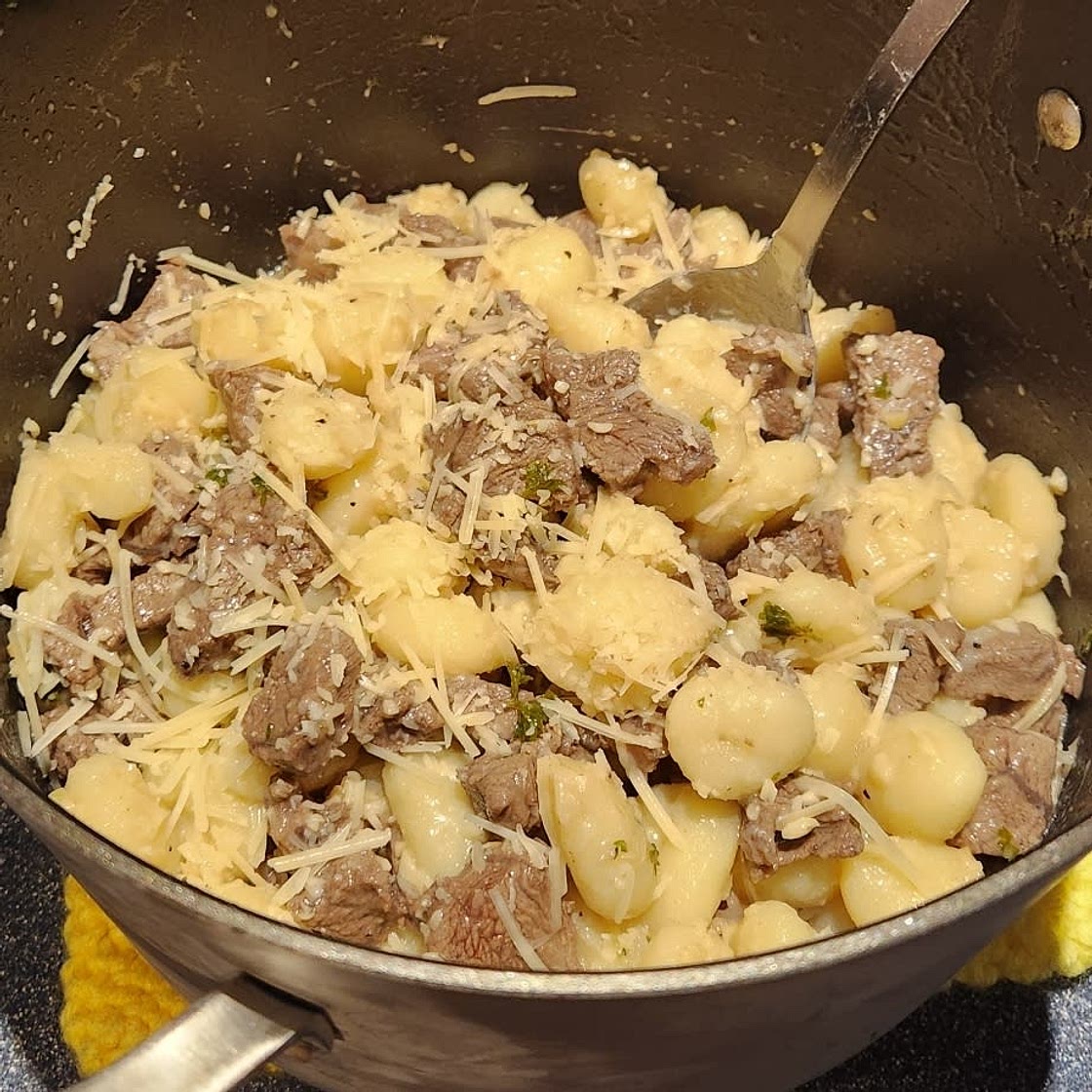 Steak Bites and Gnocchi