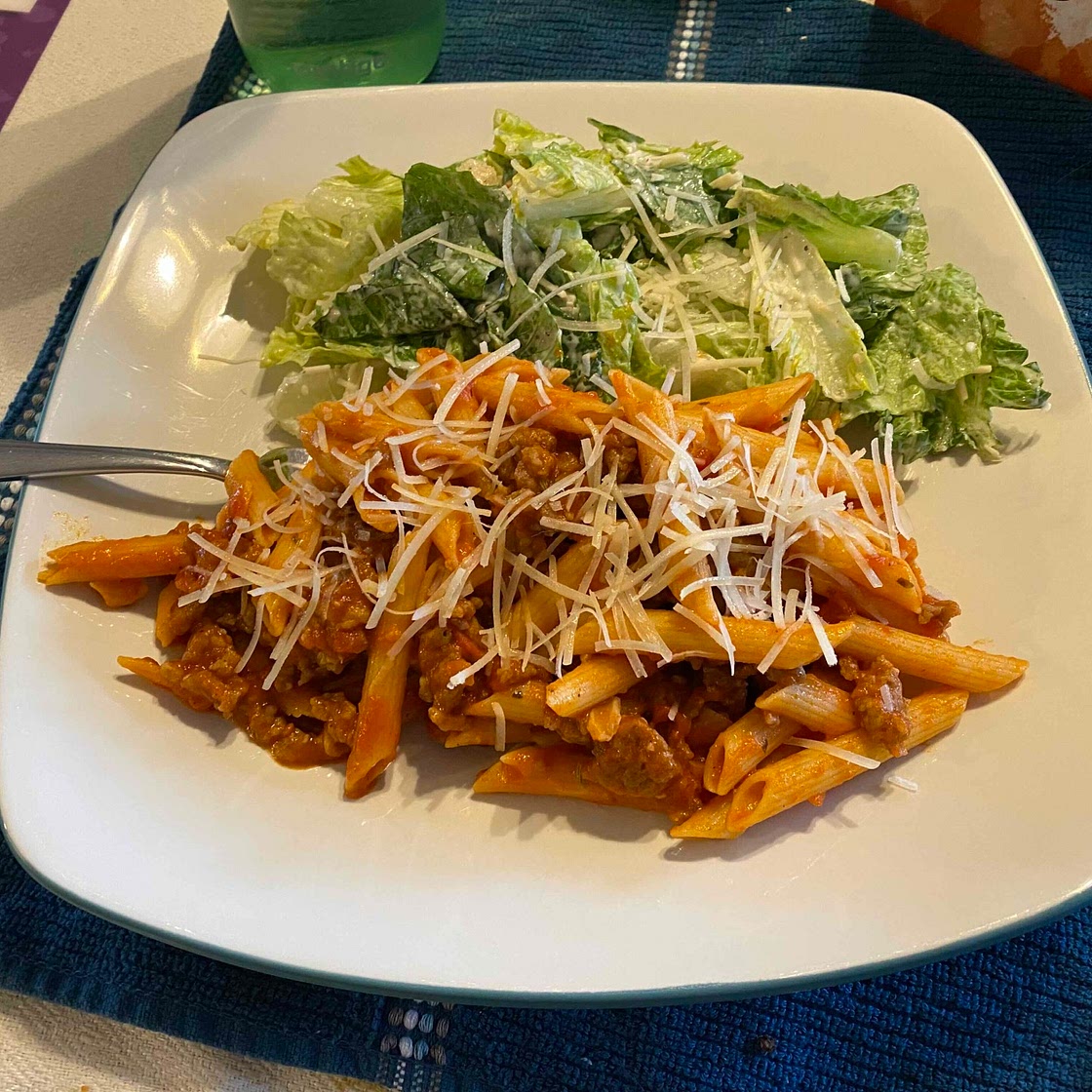 Banza Italian Sausage Pasta (no ingredients)