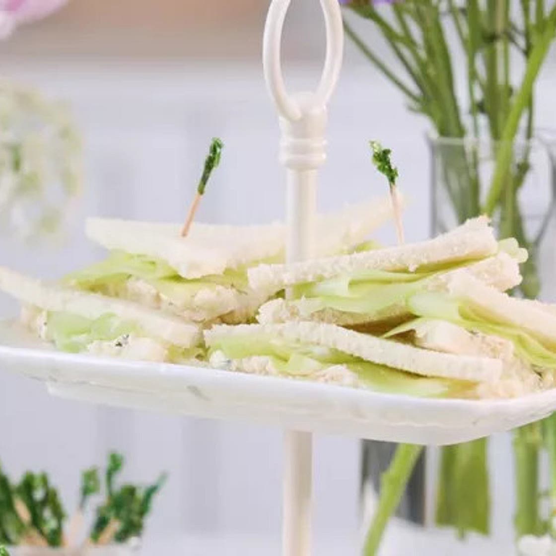 Cucumber tea sandwiches