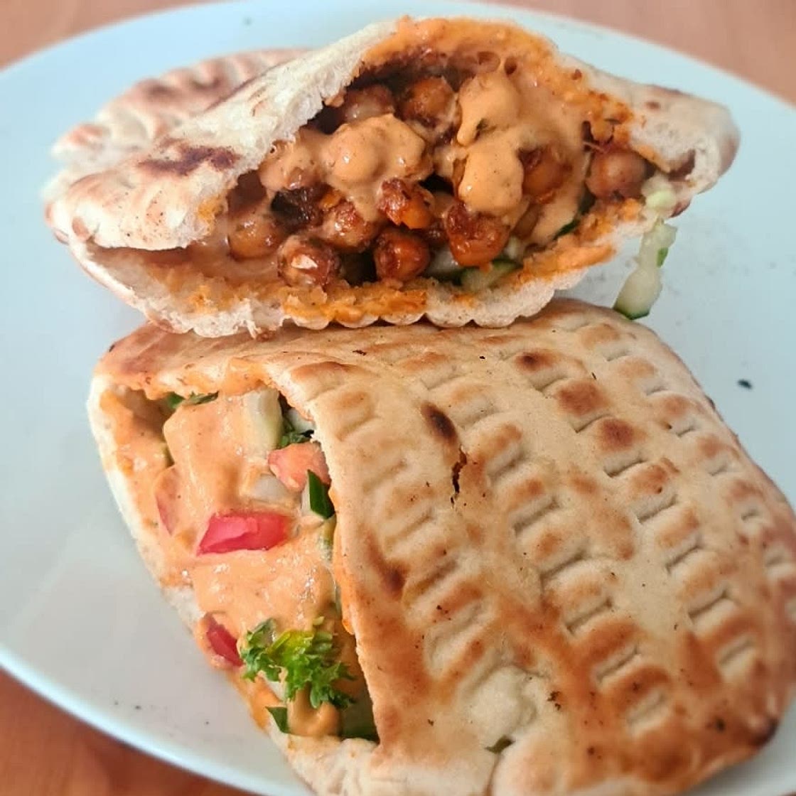 LOADED HARISSA CHICKPEA + SHIRAZI PITTAS