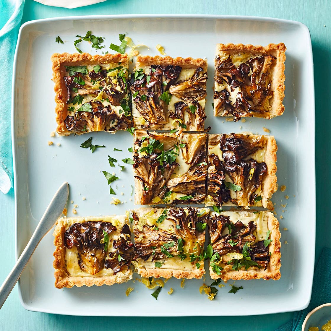 Roasted Mushroom-Goat Cheese Tart