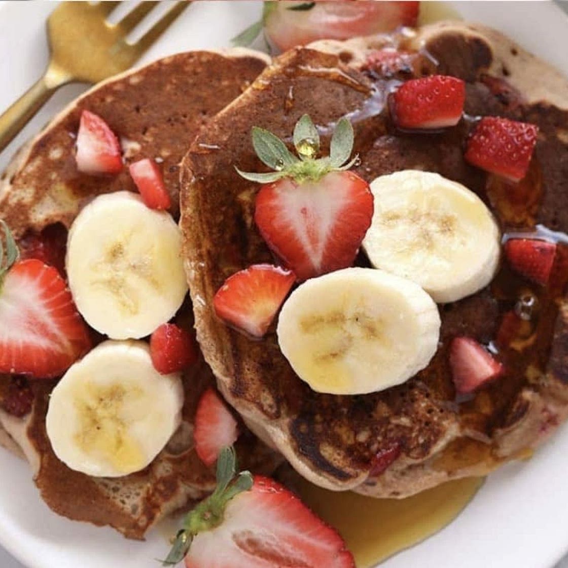 Strawberry Banana Pancakes