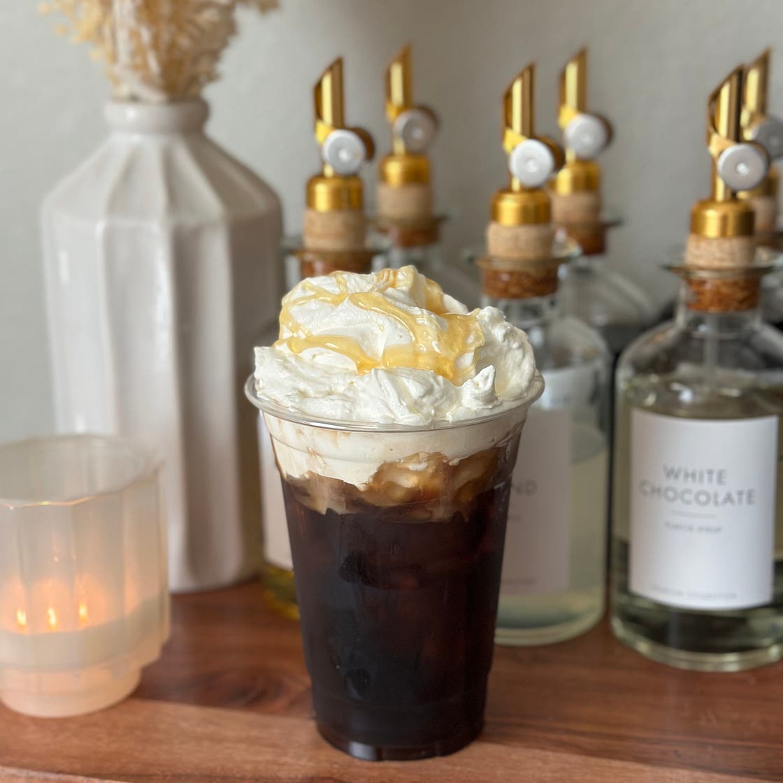 Almond Cold Brew with Honey Almond Whipped Cream