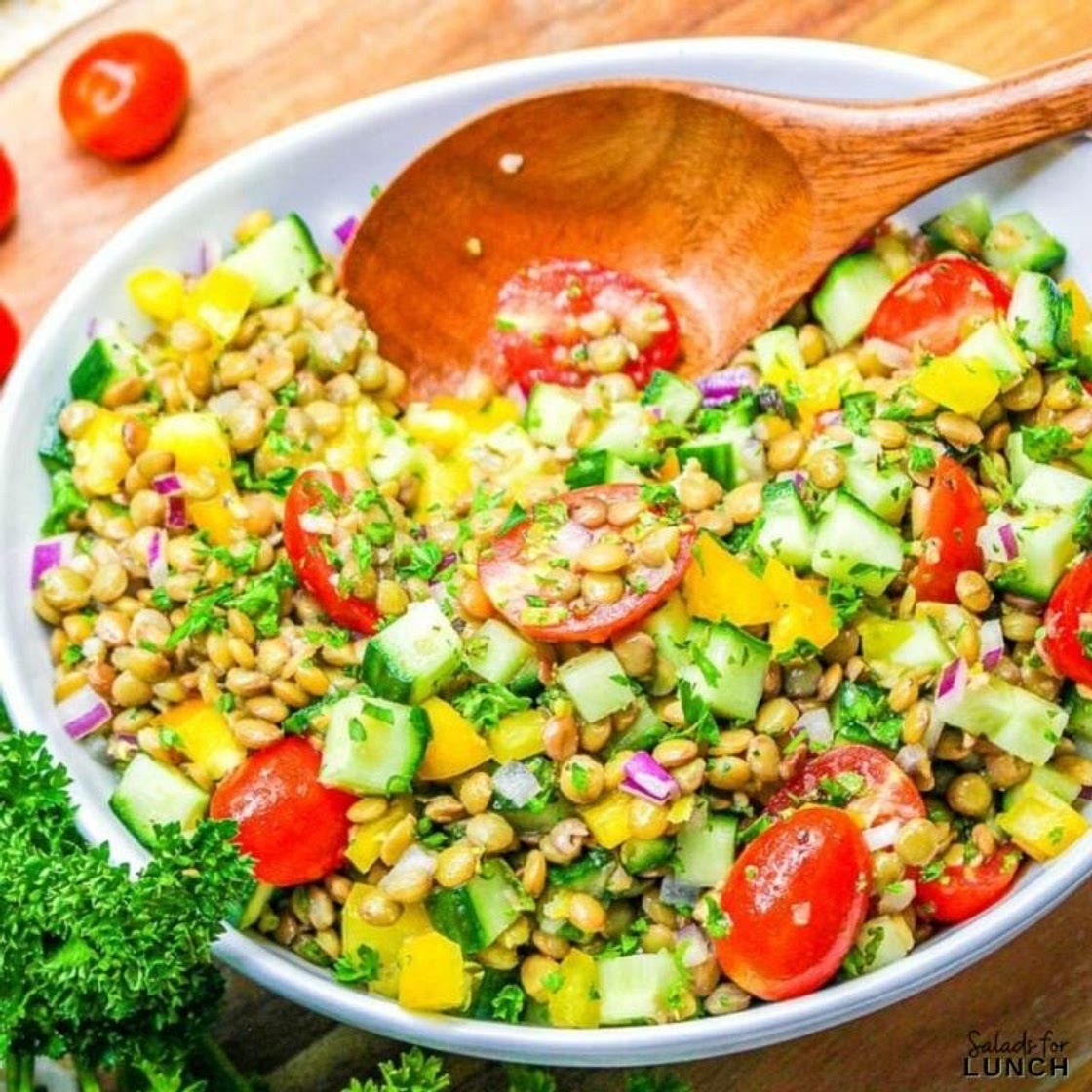 Vegan Lemon Lentil Salad Recipe