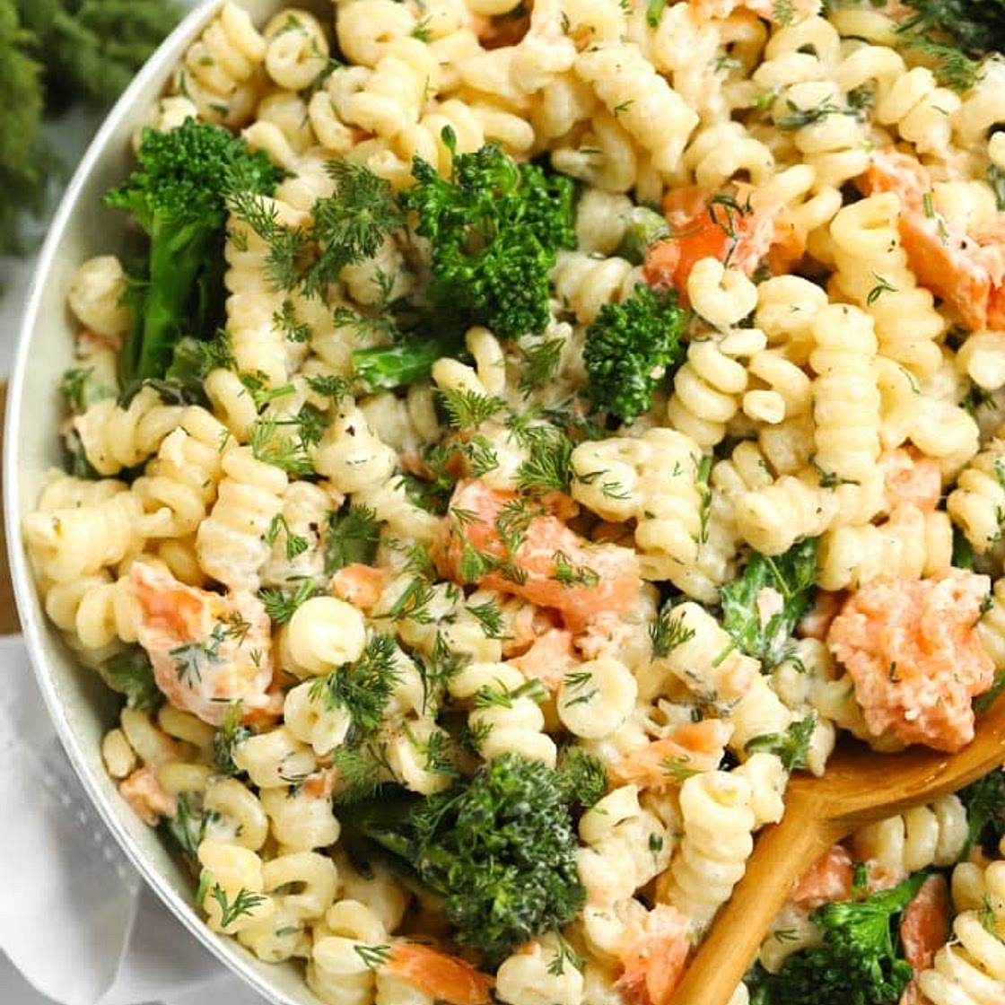 Spaghetti with Broccoli and Smoked Salmon