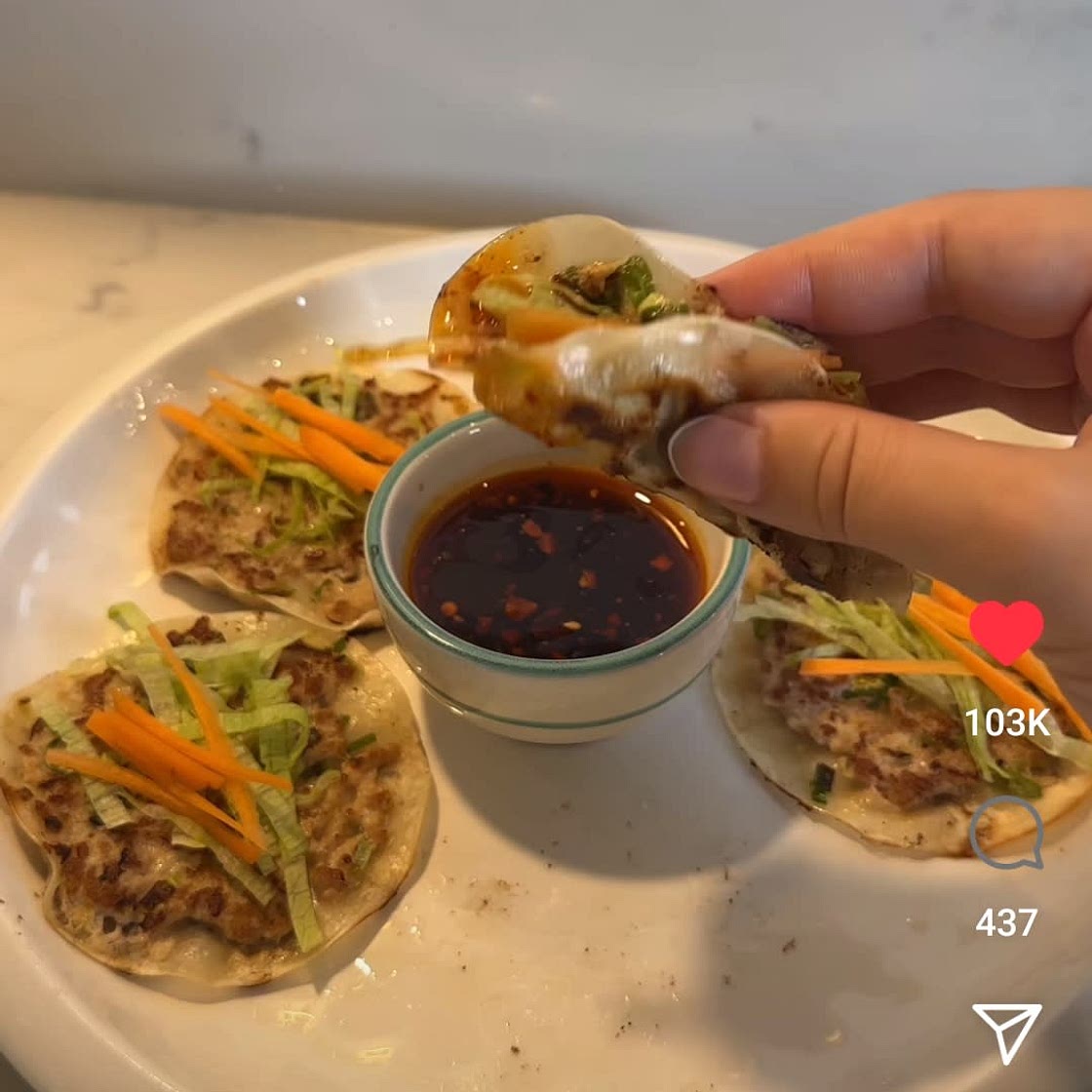 Dumpling tacos