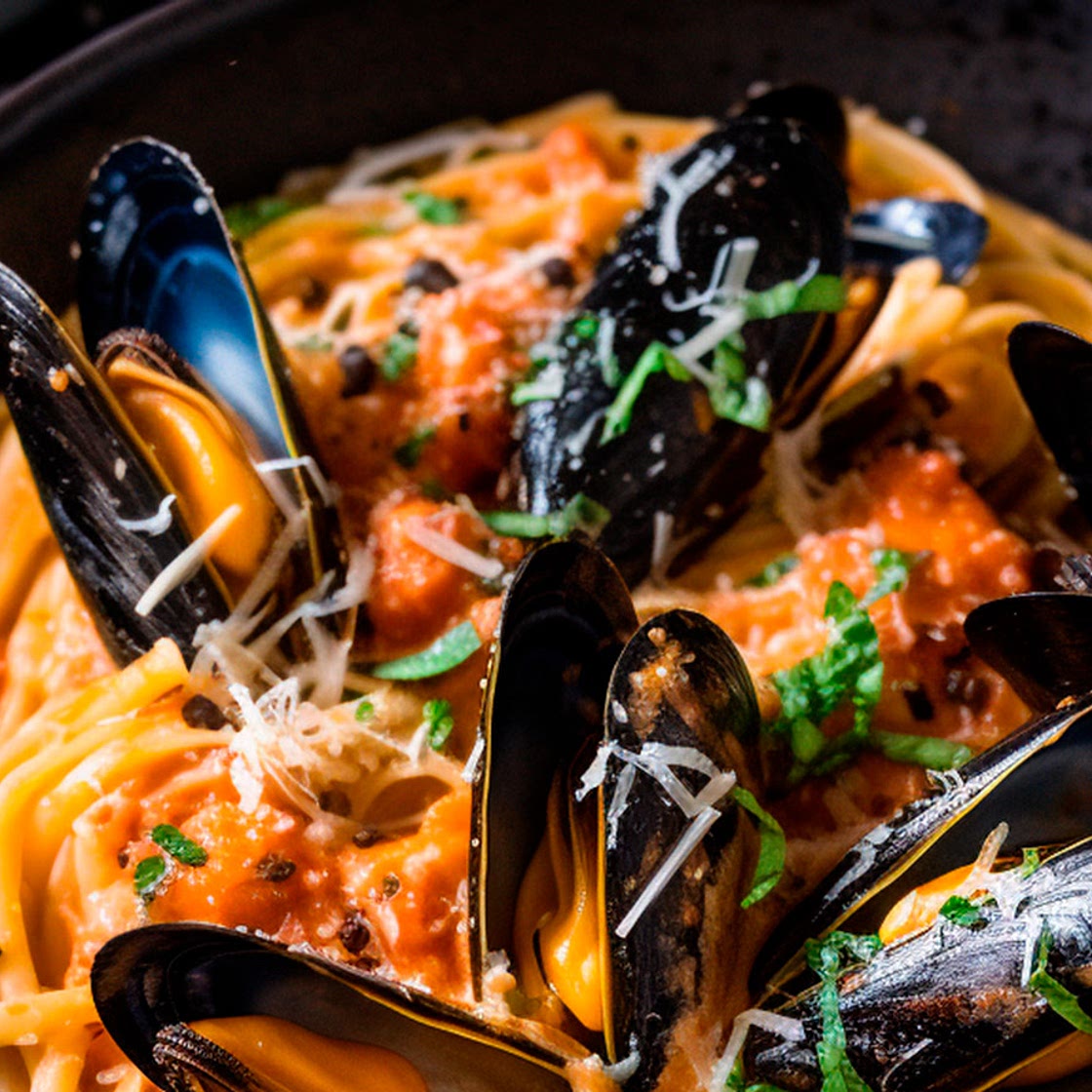 Pasta marinera picante