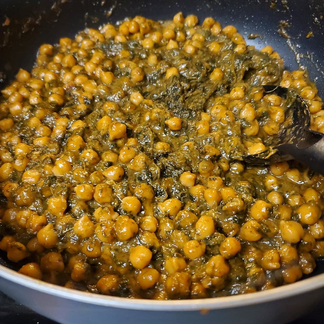 Steph's Chickpea Curry with Spinach and Rice