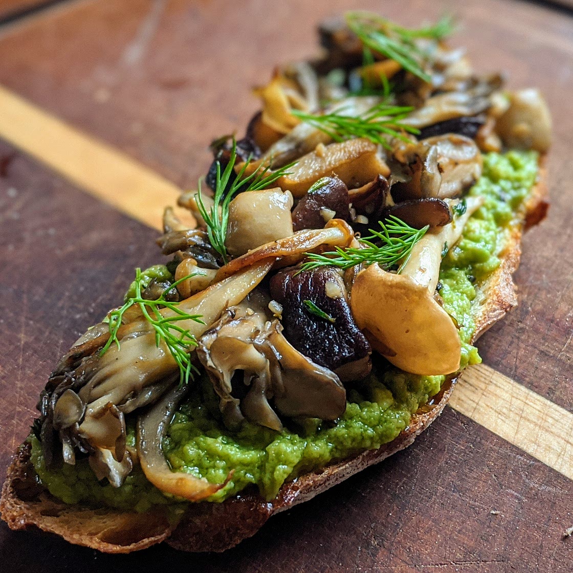 Mixed Mushroom Avocado Toast — RI Mushroom Co