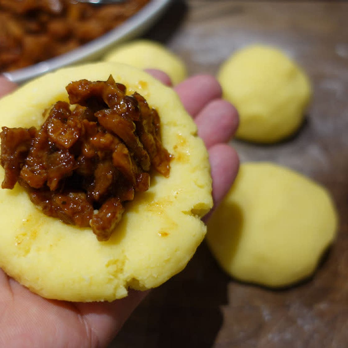 Vegane Grammel Knödel