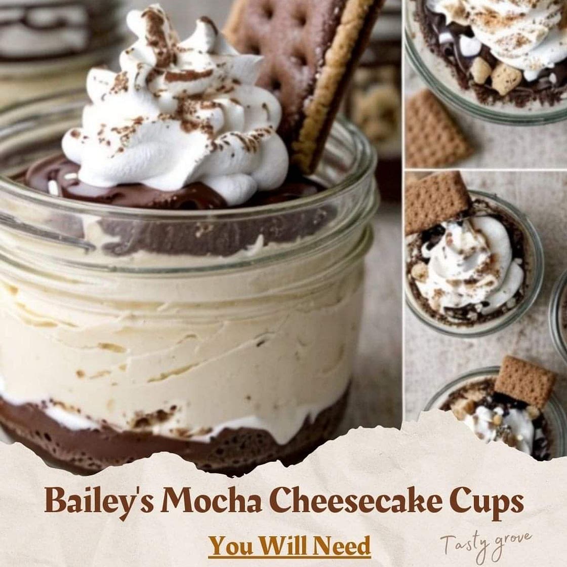 Bailey's Mocha Cheesecake Cups