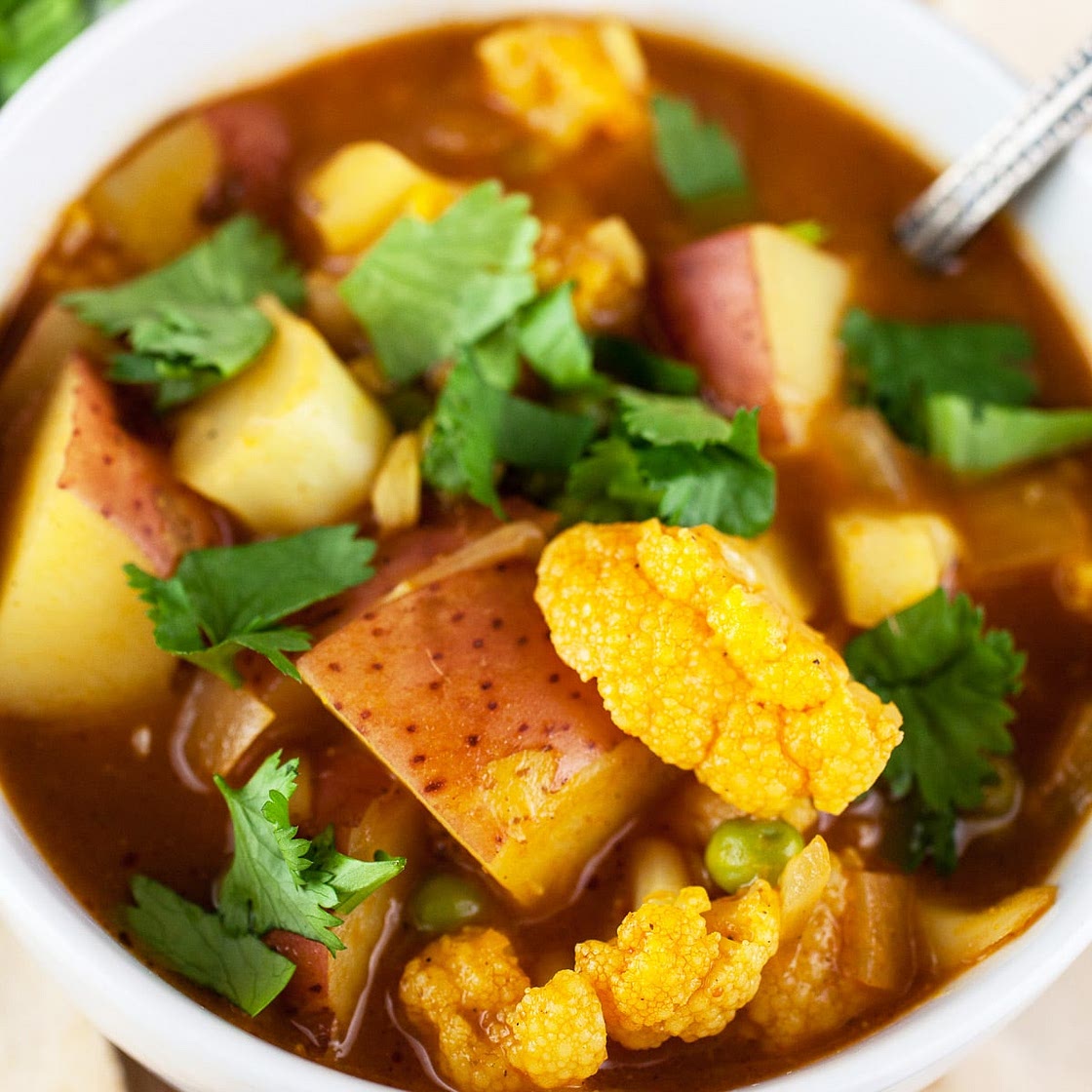 Curried Cauliflower Potato Soup
