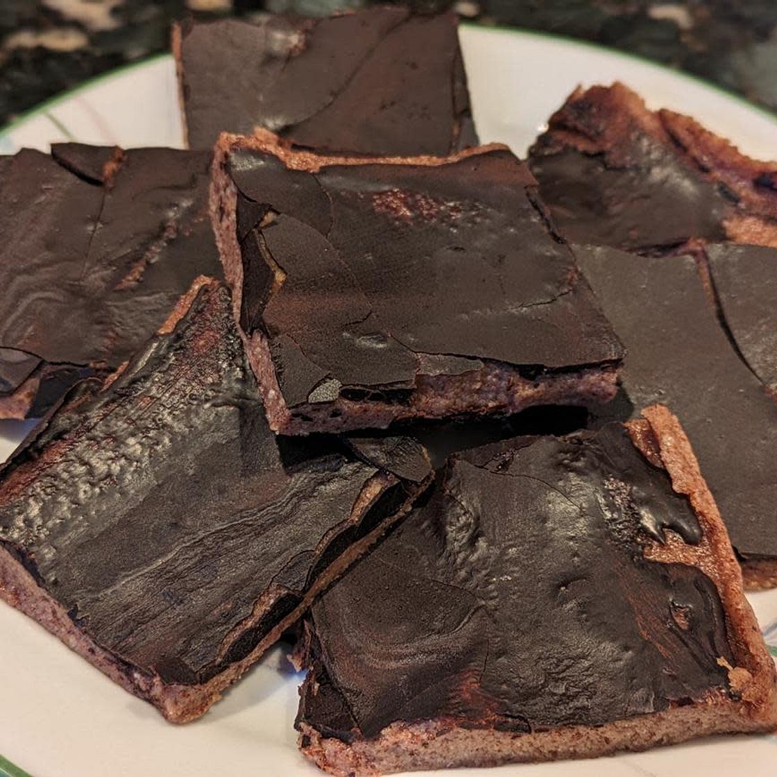 Carob Pecan Butter Bars