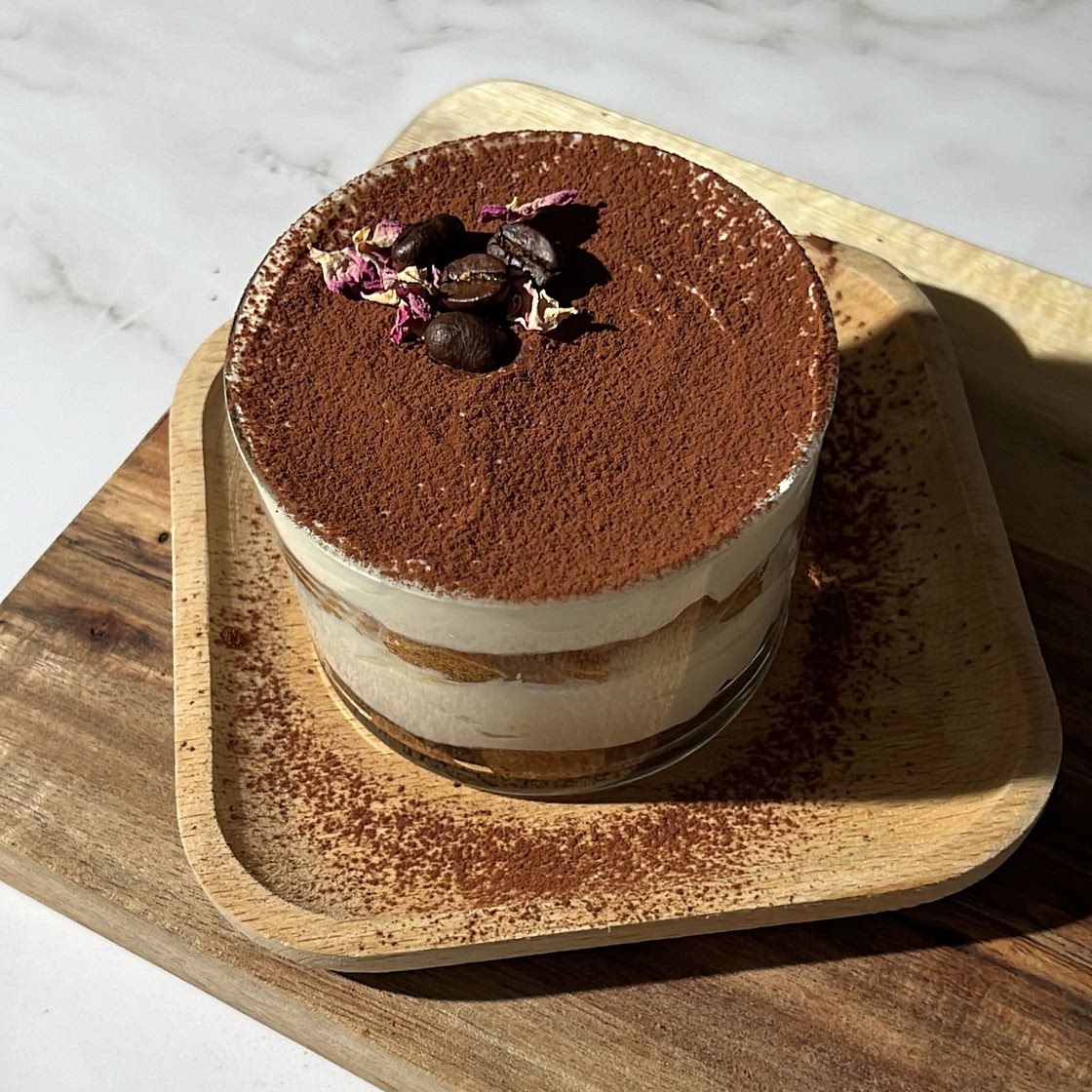 Single serve tiramisu (without eggs)