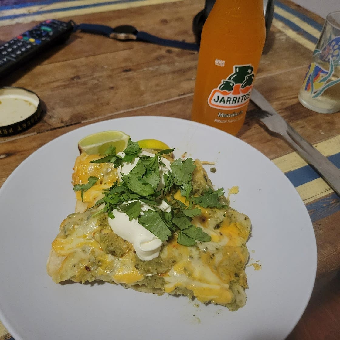 Easy Green Chili Chicken Enchiladas