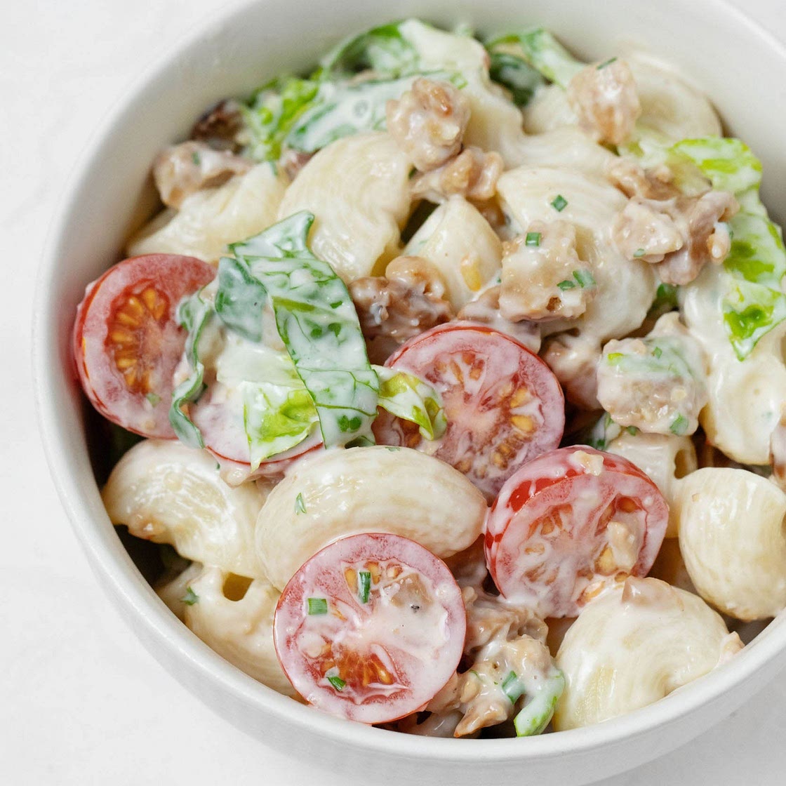 Vegan BLT Pasta Salad