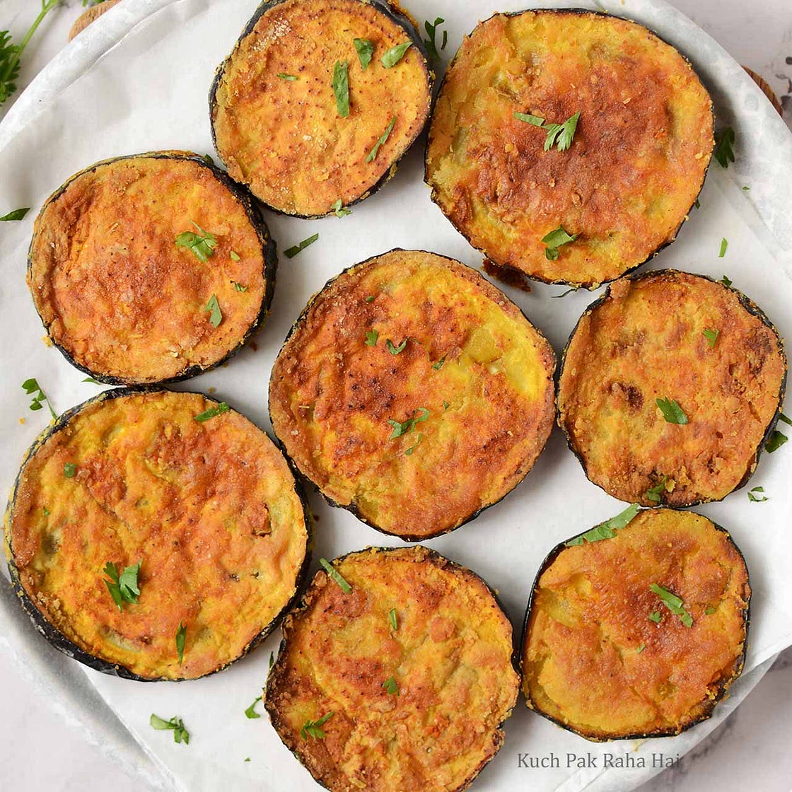 Air fryer aubergine 