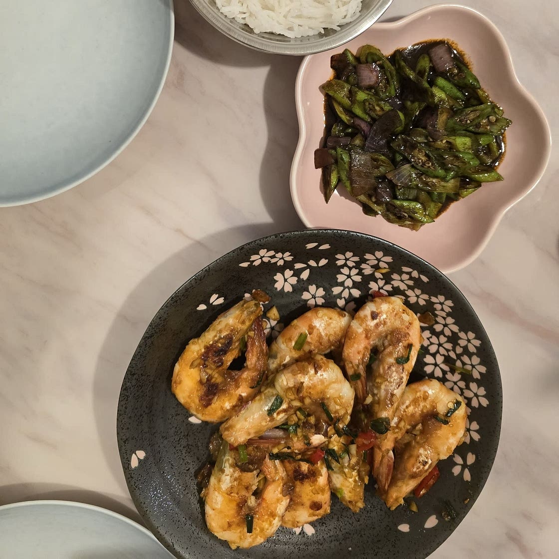 Cantonese Style Pan-fried Shrimps