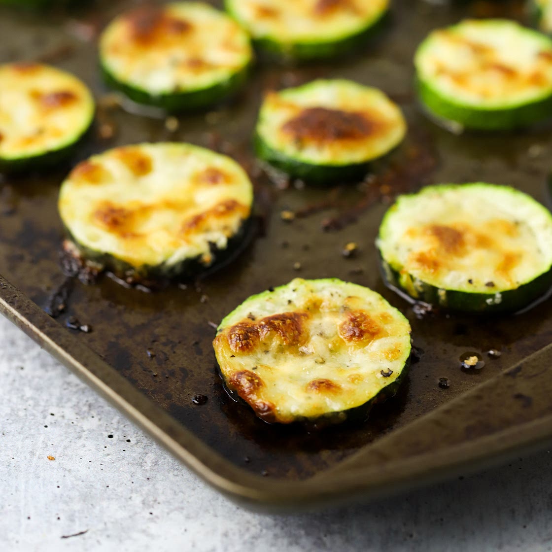 Cheesy Roasted Zucchini