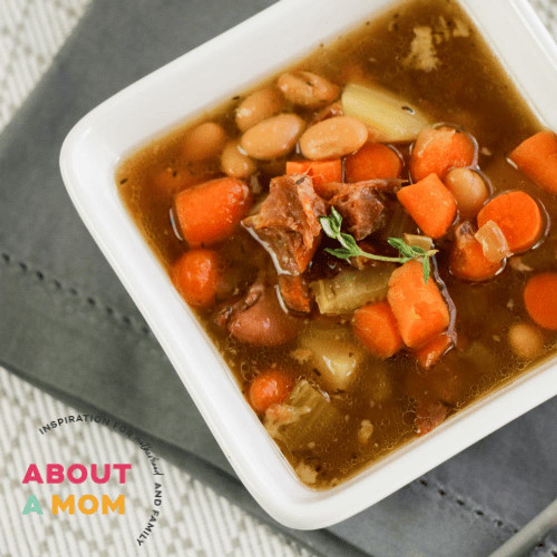 Slow Cooker Ham Bone Soup