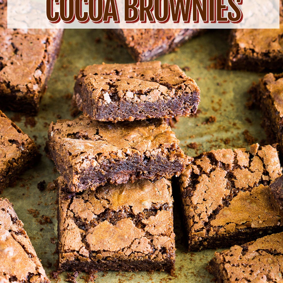 BEST FUDGY COCOA BROWNIES