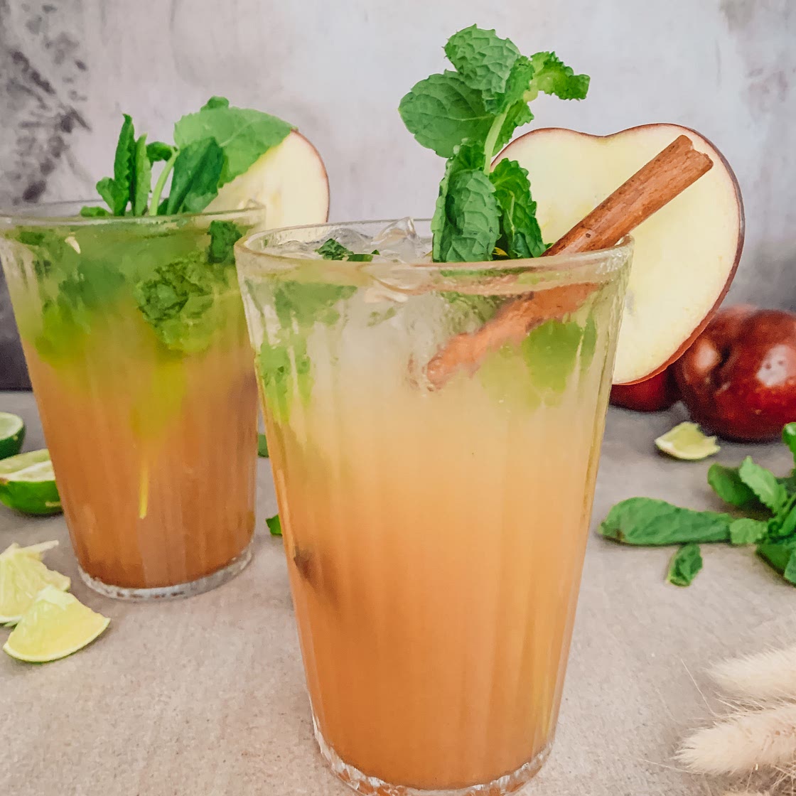 Apple cider mojitos