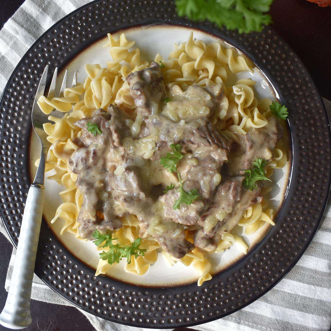 CHEESY BEEF STROGANOFF - Pineland Farms Dairy