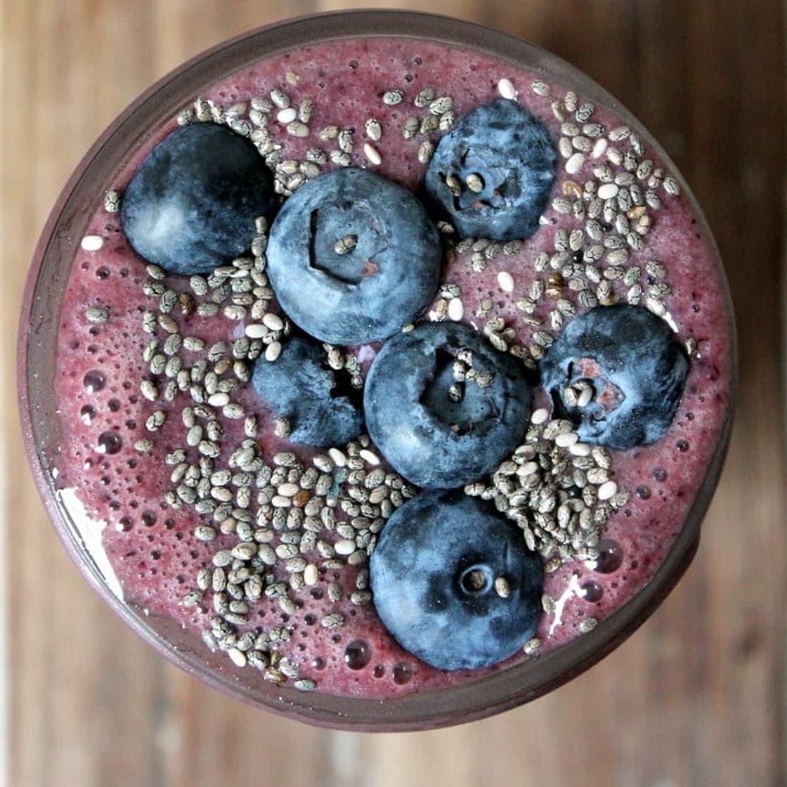 Wild Blueberry Banana Spinach Power Smoothie