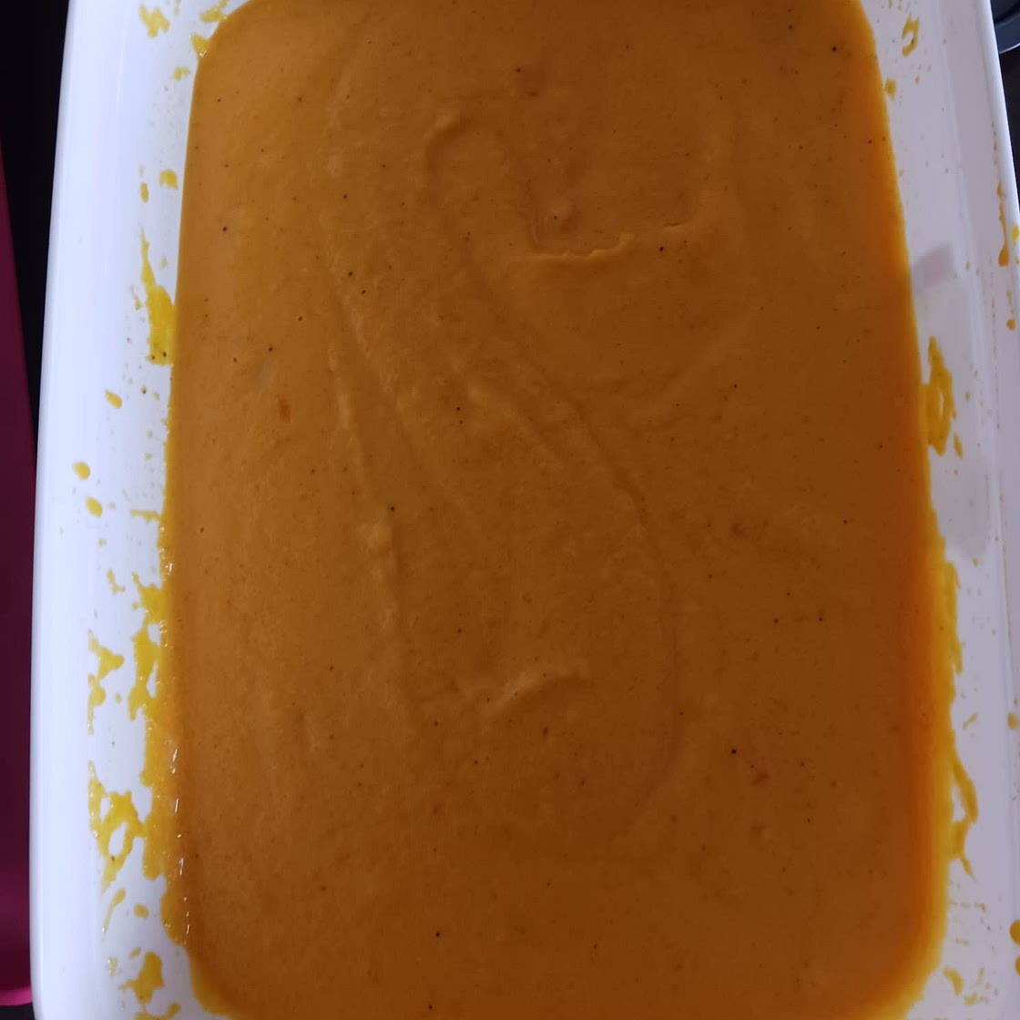 Cold carrot and coconut soup