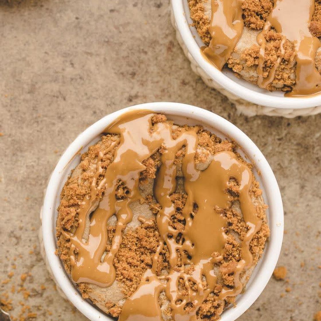Baked Oats w Biscoff