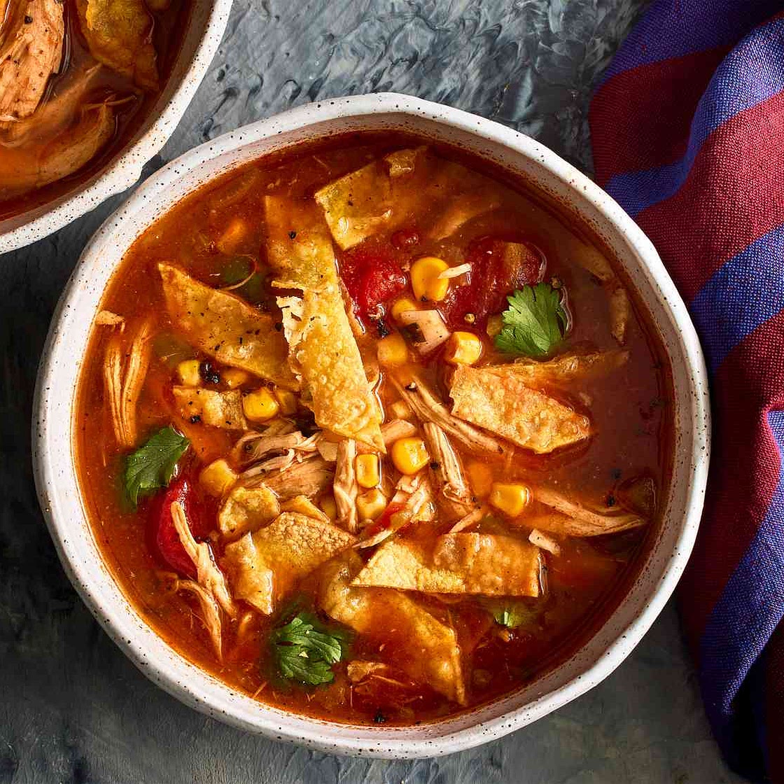 Slow Cooker Chicken Tortilla Soup