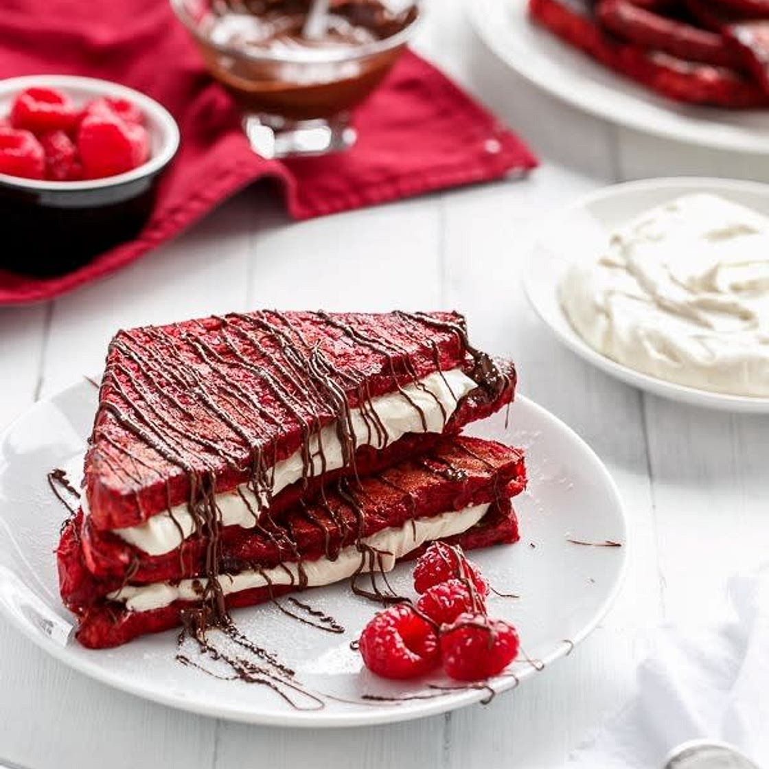 Red Velvet Cheesecake French Toast