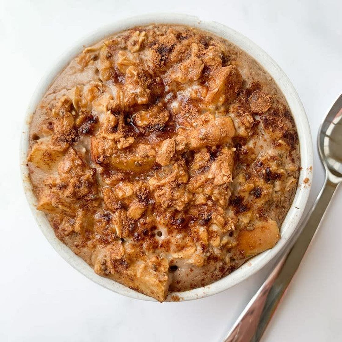 Apple Custard Baked Oats