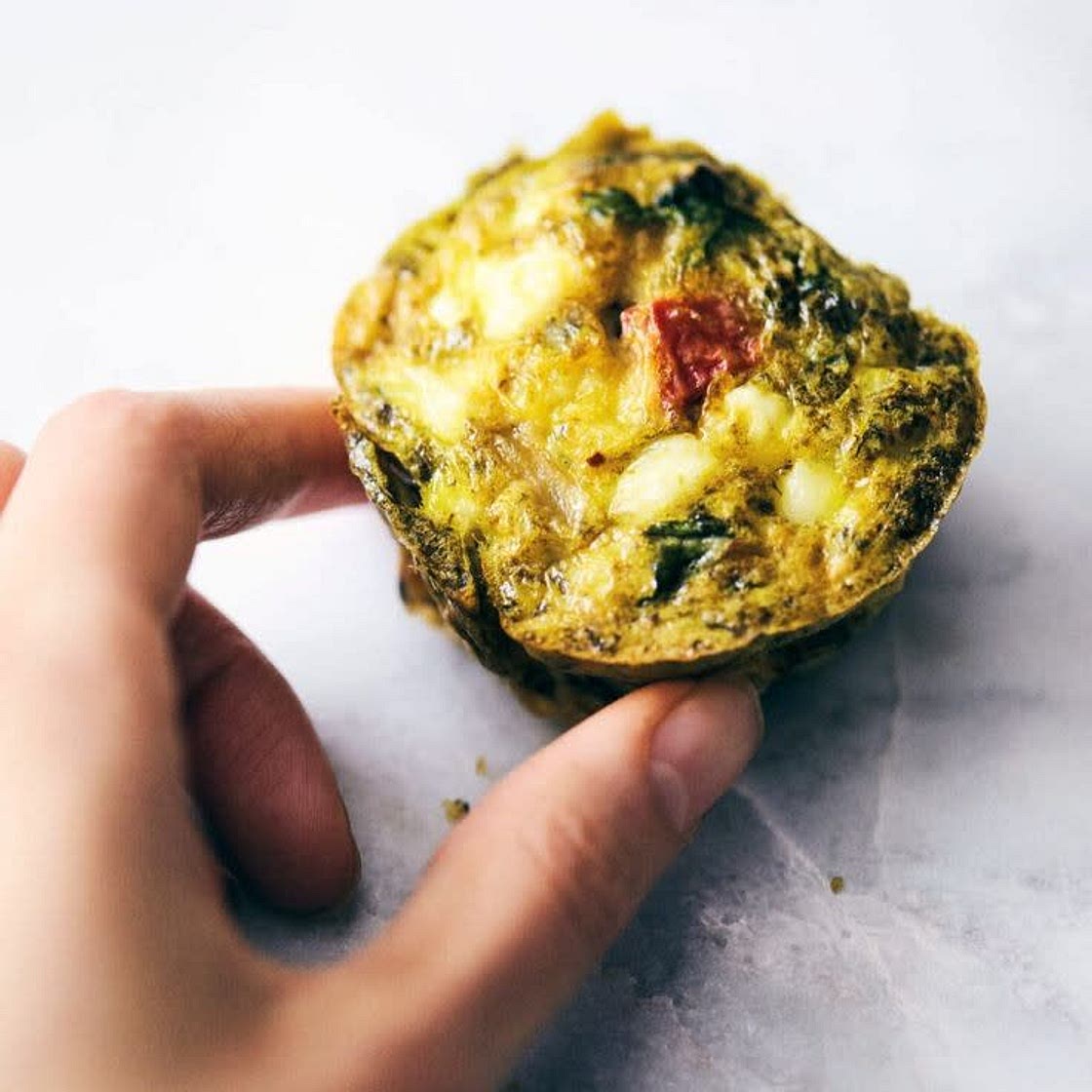 Easy Pesto Breakfast Muffins