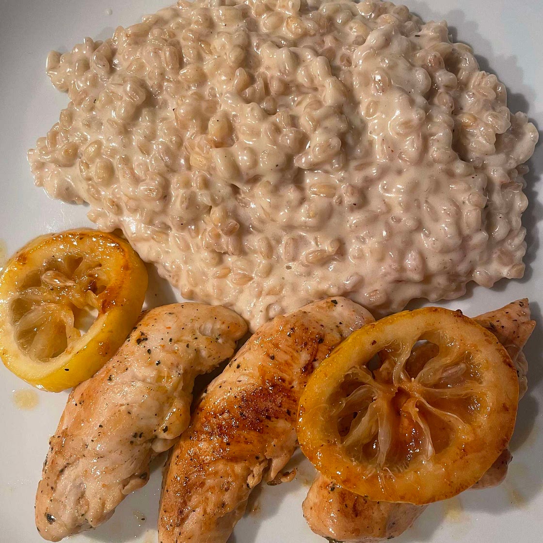 Zitronen-Hähnchen mit Orzo