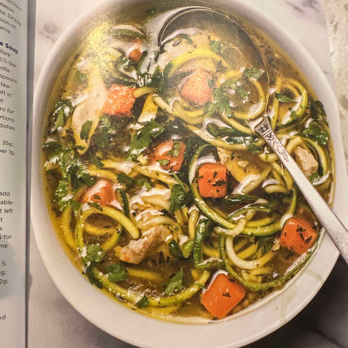 Chicken zoodle soup