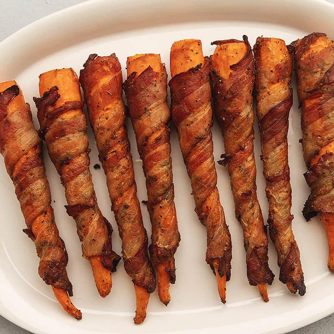 Savory Bacon Wrapped Carrots Recipe
