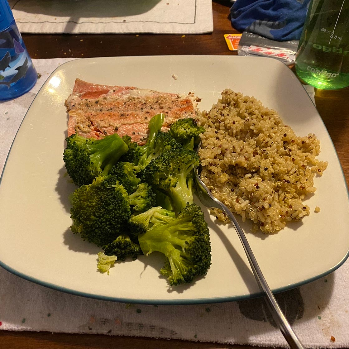 Salmon and Quinoa (no ingredients)