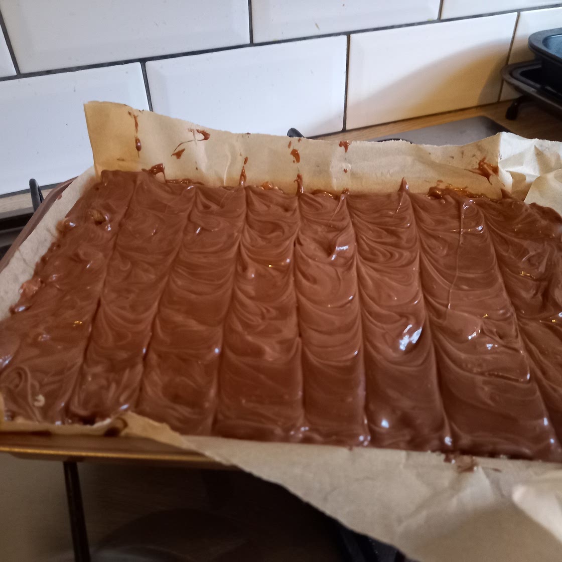 Nutella crispy squares