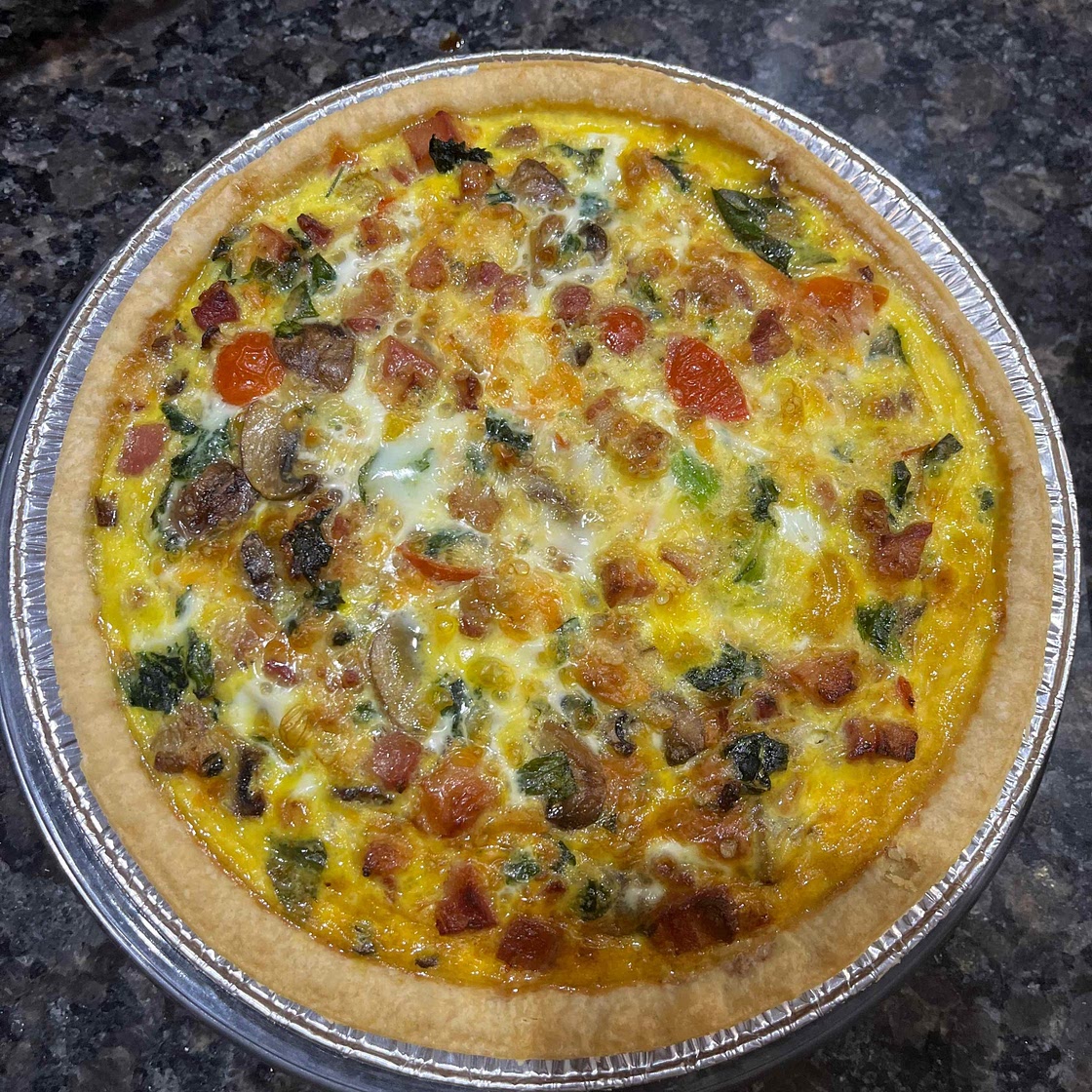 Bacon and Cheese Quiche Recipe