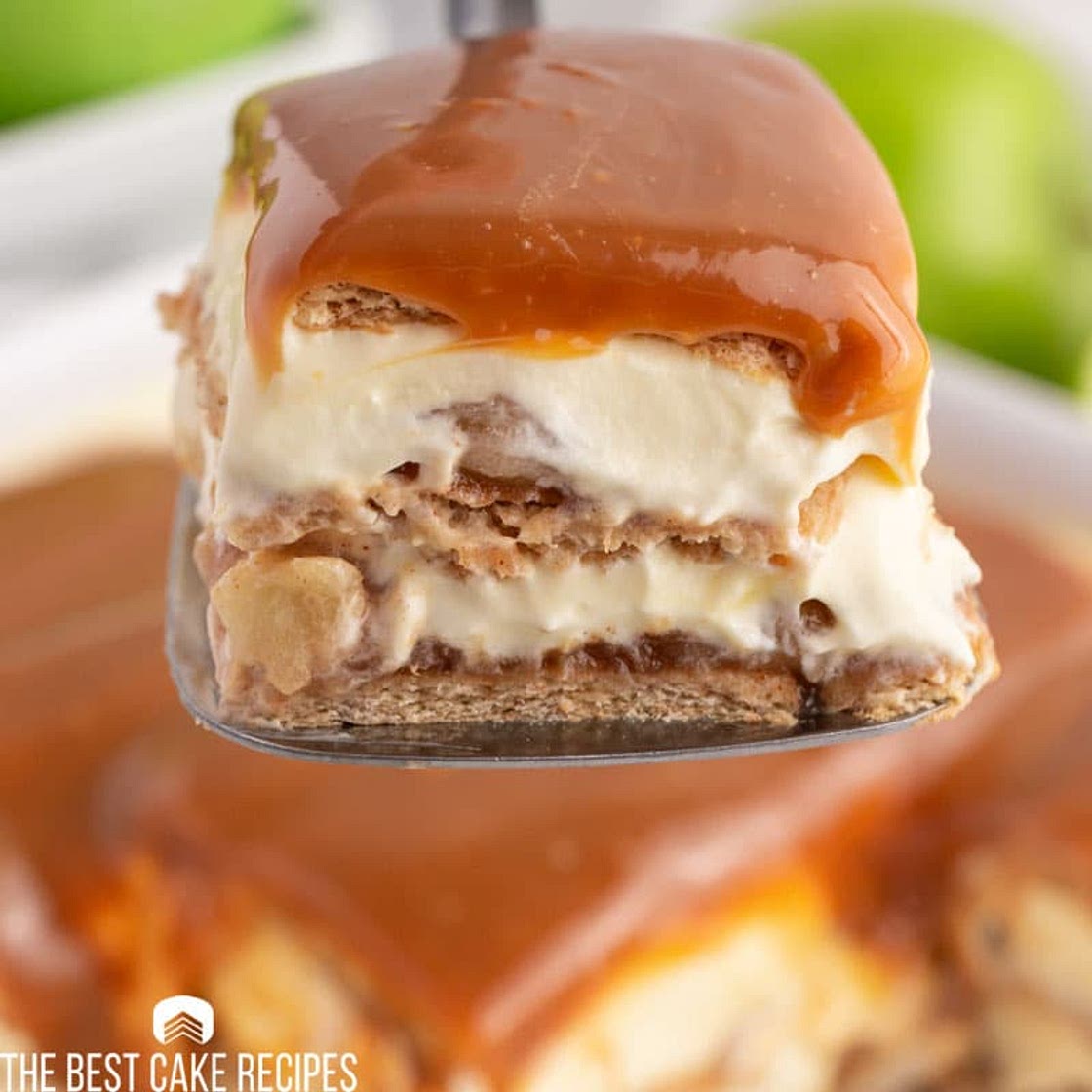 Caramel Apple Eclair Cake