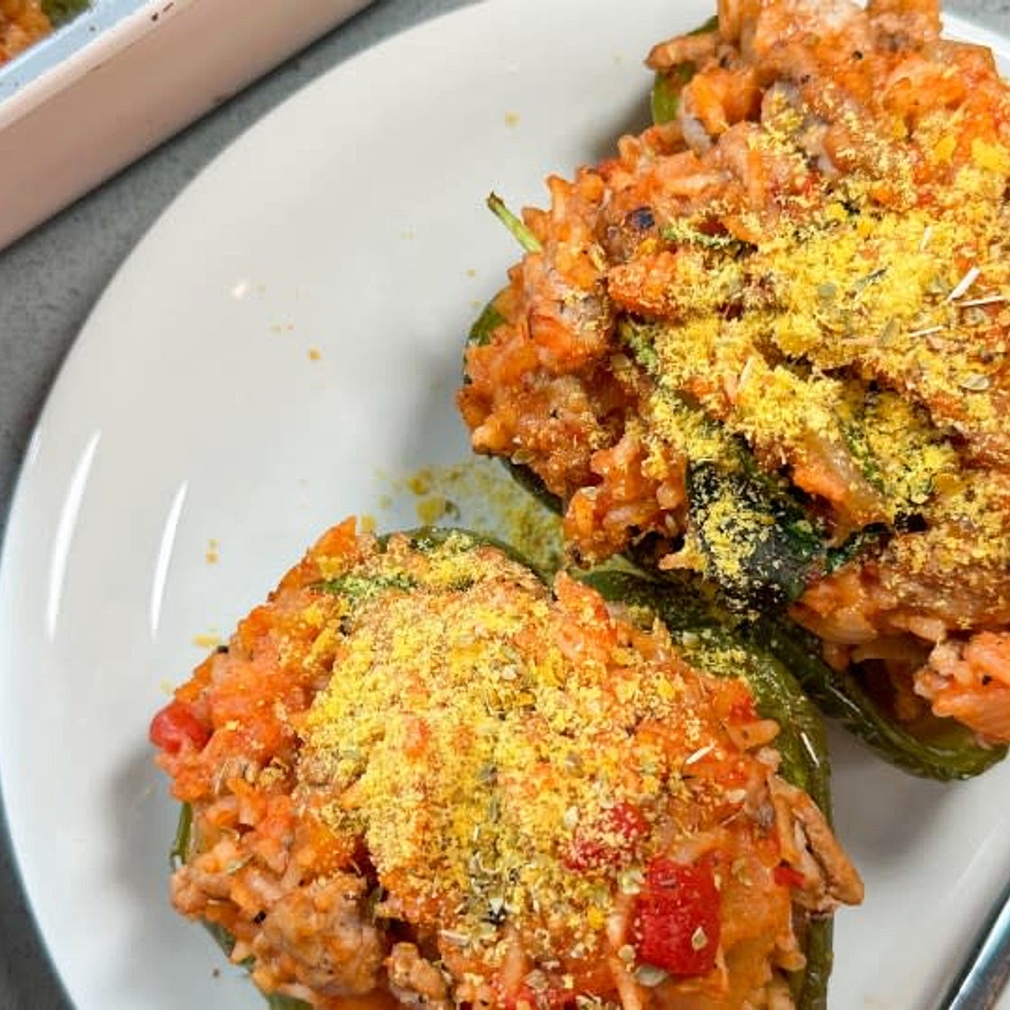 Ground Turkey Stuffed Peppers