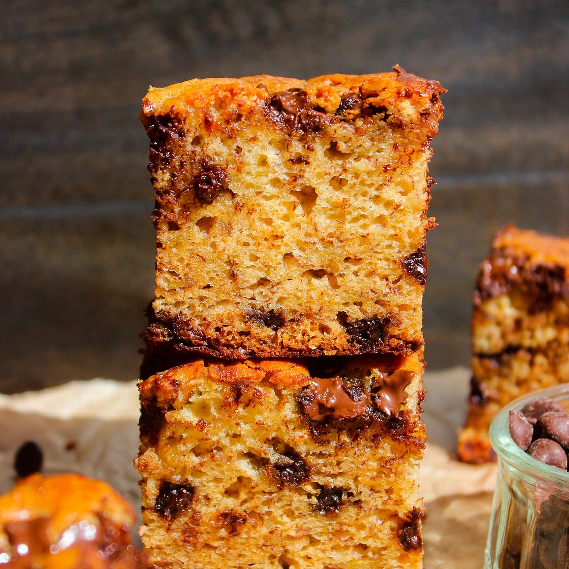 Condensed Milk Banana Bread Bars