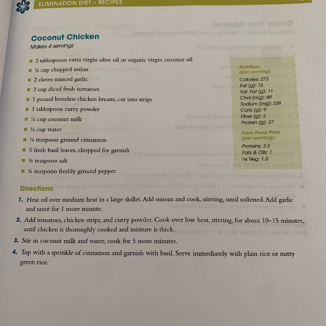 Coconut Chicken